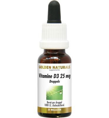 Golden Naturals Vitamine D3 25mcg Druppels
