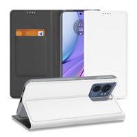 Stand Case Hoesje voor de Motorola Edge 40 Wit met Pashouder - thumbnail