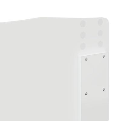 Bedframe met hoofdeinde Wit 160 x 200 cm Massief grenenhout