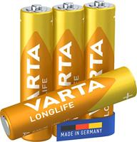 Varta LONGLIFE AAA Bli 4 AAA batterij (potlood) Alkaline 1200 mAh 1.5 V 4 stuk(s) - thumbnail