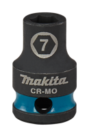 Makita E-15883 Impact Black Krachtdop 3/8" kort | 7 mm - thumbnail
