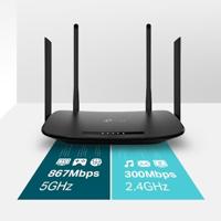 TP-LINK Archer VR300 AC1200 draadloze router Dual-band (2.4 GHz / 5 GHz) Fast Ethernet Zwart - thumbnail