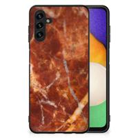 Samsung Galaxy A13 5G | A04s Marmeren Print Telefoonhoesje Marmer Bruin - thumbnail