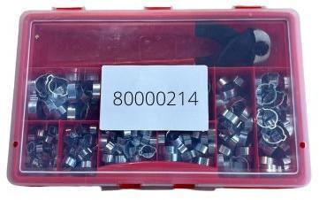 Slangklemmenbox een oor (270ST) RVS Incl. montagetang