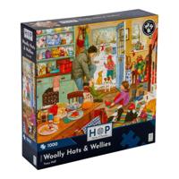 Woolly Hats and Wellies Puzzel 1000 Stukjes - thumbnail