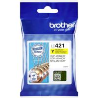 Brother Inktcartridge LC-421Y Origineel Geel LC421Y - thumbnail