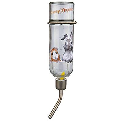 TRIXIE DRINKFLES HONEY&HOPPER GLAS MET SPANVEER / DRAADBEUGEL 500 ML 3 ST