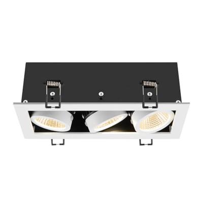 SLV Vierkante led inbouwspotKadux Triple 3x Led - wit - 3000K - 1007568