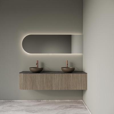 Badkamermeubelset Gliss Design Alluro 160 cm Rechts Corn Silk Badkamermeubelset Gliss Design Alluro 160 cm Rechts Corn Silk