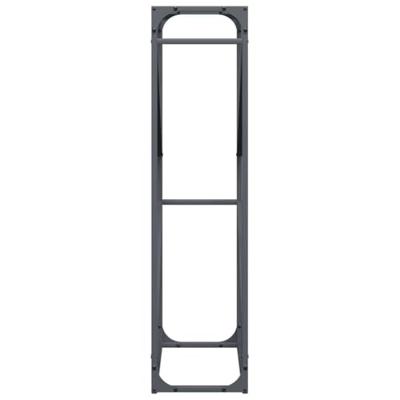 VidaXL Brandhoutrek 60x25x100 cm koudgewalst staal antracietkleurig VidaXL Brandhoutrek 60x25x100 cm koudgewalst staal antracietkleurig
