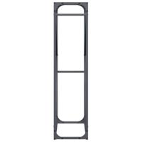 Brandhoutrek 60x25x100 cm koudgewalst staal antracietkleurig - thumbnail