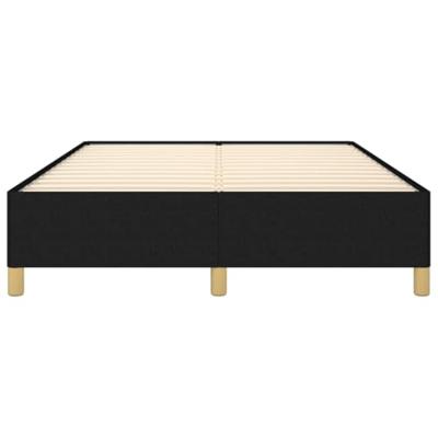Bedframe zonder matras stof zwart 140x190 cm