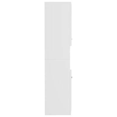 Badkamerkast 30x30x130 cm bewerkt hout wit