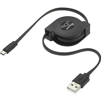 Renkforce RF-4352332 USB-kabel USB 2.0 USB-A stekker, USB-micro-B stekker 0.80 m Zwart