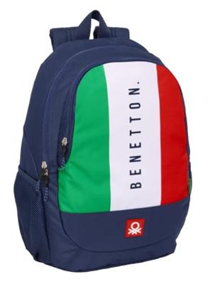 Schoolrugzak Benetton Flag Marineblauw 32 x 44 x 16 cm Schoolrugzak Benetton Flag Marineblauw 32 x 44 x 16 cm