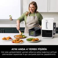 NINJA Airfryer - Double Stack XL SL400EUWH - 9,5L Capaciteit - 6 Kookprogramma's - Wit - 2470W - thumbnail