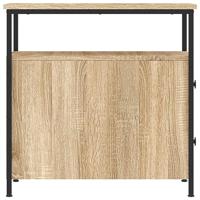 Nachtkastje 30x60x60 cm bewerkt hout sonoma eikenkleurig - thumbnail