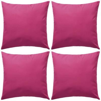 VidaXL Buitenkussens 45x45 cm roze 4 st