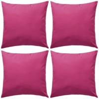 VidaXL Buitenkussens 45x45 cm roze 4 st - thumbnail