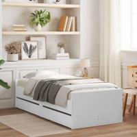 Bedframe met lades wit 75x190 cm Small Single - thumbnail