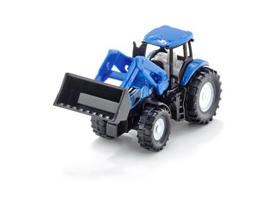 Siku New Holland tractor met voorlader blauw (1355)