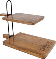 Etagere tapas hout/metaal l23b45h34 cm Van Manen - Van manen - thumbnail