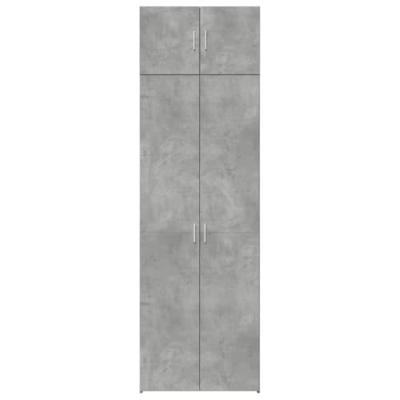 Opbergkast 70x42,5x225 cm bewerkt hout betongrijs
