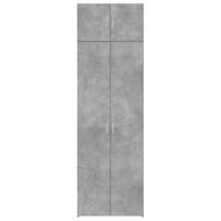 Opbergkast 70x42,5x225 cm bewerkt hout betongrijs - thumbnail