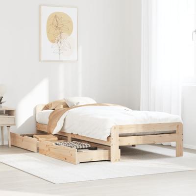 Bedframe zonder matras massief grenenhout 150x200 cm Bedframe zonder matras massief grenenhout 150x200 cm