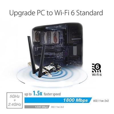 ASUS PCE-AX1800 BT5.2 Intern WLAN / Bluetooth 1775 Mbit/s - thumbnail