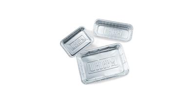Weber aluminium lekbakjes groot 10 stuks