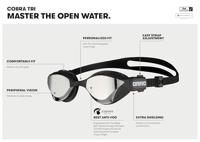 Arena cobra tri swipe mirror - swimming goggles - thumbnail