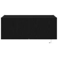 Tv-wandmeubel met LED-verlichting 80x35x31 cm zwart eikenkleur - thumbnail