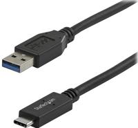 Kabel USB A naar USB C Startech USB31AC1M Zwart - thumbnail