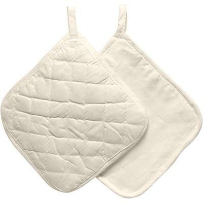 Creativ Company Pannenlappen, afm 20x20 cm, 115 gr, licht naturel, 4 stuk/ 1 doos