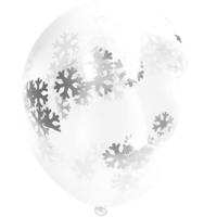 Ballonnen met grote confetti sneeuwvlokken - thumbnail