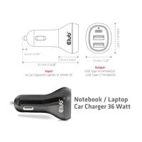 club3D CAC-1921 USB-oplader 36 W 2x USB-A, 1x USB-C Zwart Binnen - thumbnail