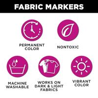 Tulip • textielstiften dekkend primary 6st. - thumbnail