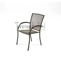 Tuinstoel Nordic Stapelbaar Grijs Stoel Buiten Tuin Lesli Living - thumbnail