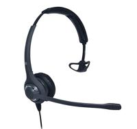 JPL Headset 611-PM Monauraal, met snoer (QD) Quick Disconnect System, Surround Shield Noise Cancelling Microfoon, speciaal ontworpen voor professionele kantoren en contactcentra - zwart - thumbnail