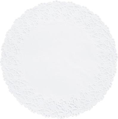 Duni taartrandenset 6-delig wit ø36cm