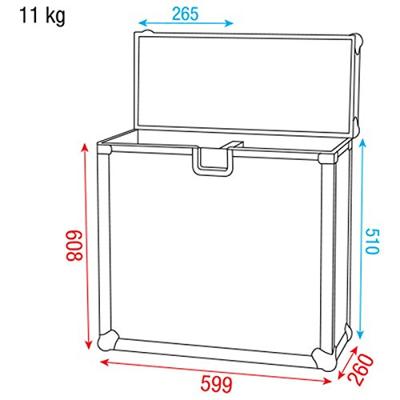 DAP LCA-SCAN1 Flightcase voor 2 scans DAP LCA-SCAN1 Flightcase voor 2 scans