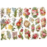 Creativ Company Vintage plaatjes, lentebloemen, vel 16,5x23,5 cm, 2 vel/ 1 doos - thumbnail