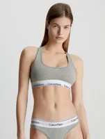 Calvin Klein Bralette dames - Top - Katoenen BH Top met brede bandjes - M - Grijs - M - M - M - M - M - M - M - M - thumbnail