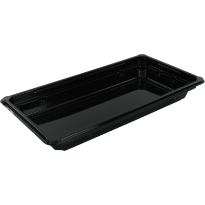 Schaal | sushitray | gerecycled PET | rechthoekig | 171x91x21mm | zwart | 600 stuks