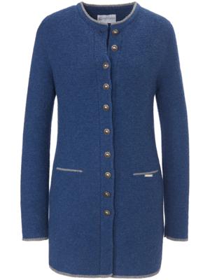 Lange blazer Lotte 100% scheerwol Van Giesswein blauw Lange blazer Lotte 100% scheerwol Van Giesswein blauw