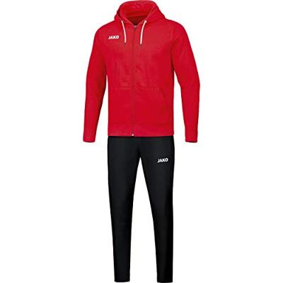 JAKO M9665D Joggingspak Base Met Kap Dames - Rood - 38