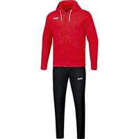 JAKO M9665D Joggingspak Base Met Kap Dames - Rood - 38 - thumbnail