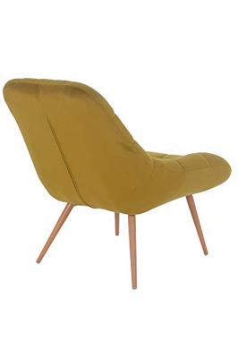 Artistiq Fauteuil 'Jurre' Velvet, kleur Geel