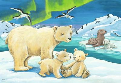 Ravensburger Legpuzzel jonge dieren uit de hele wereld, 2x12 st.